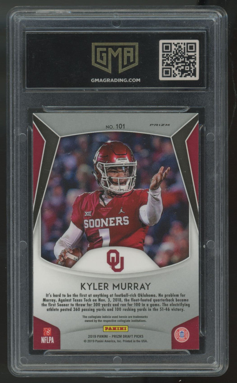 2019 Panini Prizm Draft Kyler Murray RC Pink Pulsar #101 GMA 10