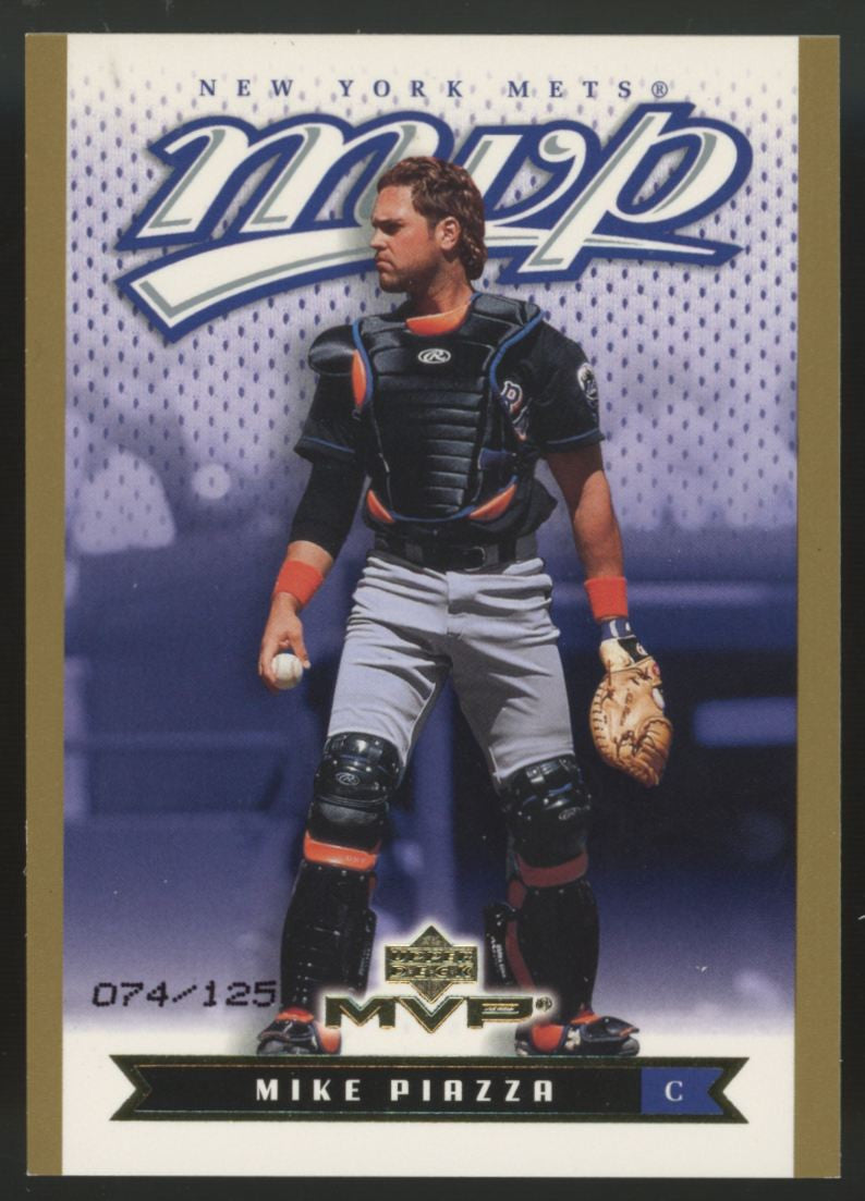 2003 Upper Deck MVP Mike Piazza Gold /125 #127