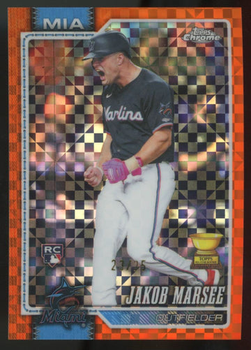 2026 Topps Chrome Jakob Marsee RC Orange X-Fractor /25 #261