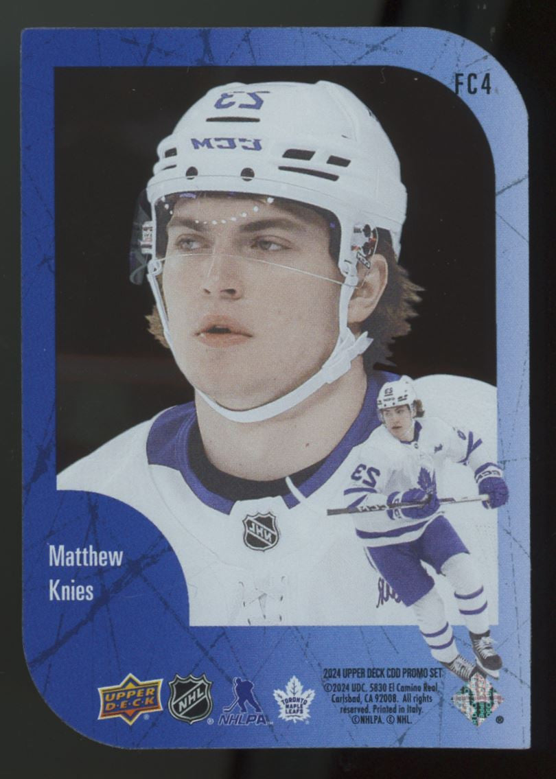 2024 Upper Deck CDD Ice Matthew Knies Future Champions Die Cut #FC4