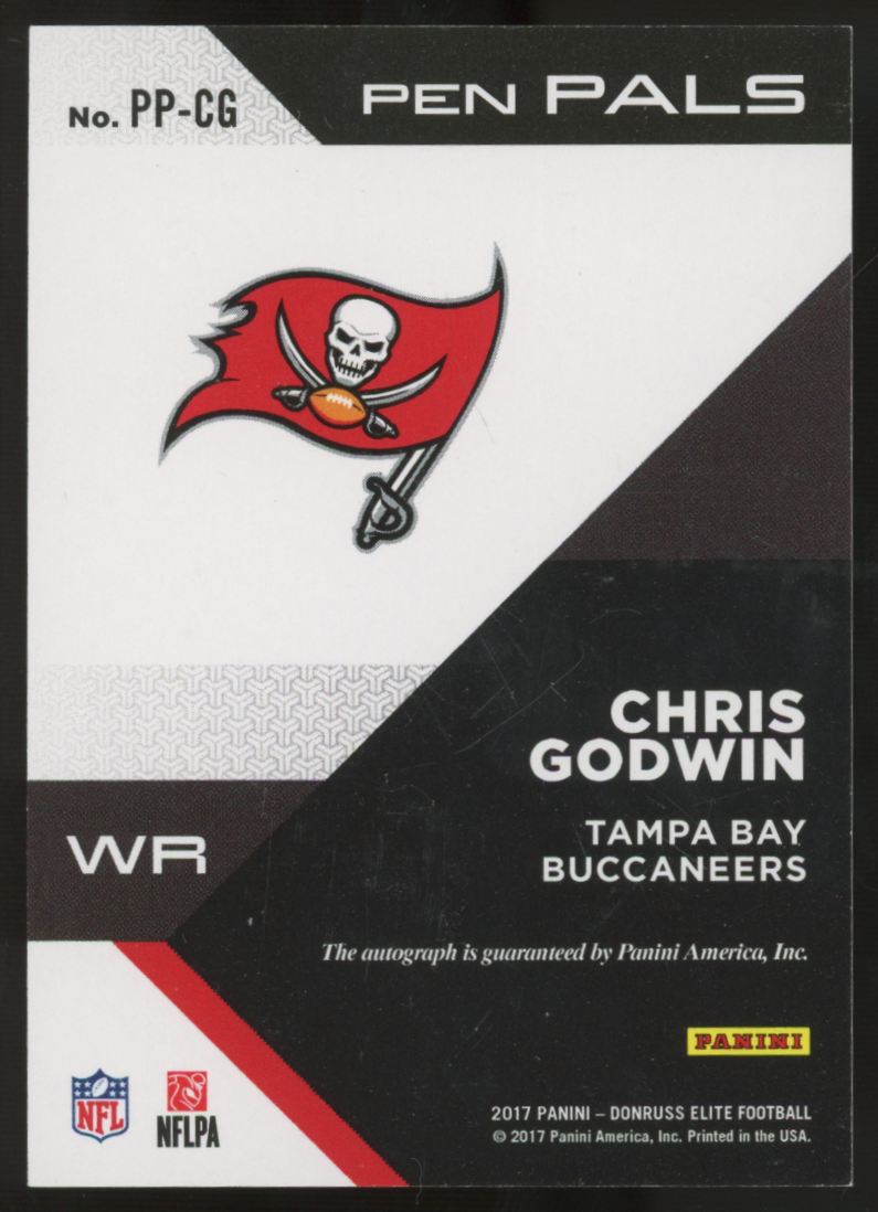 2017 Panini Elite Chris Godwin RC Pen Pals Auto #PP-CG
