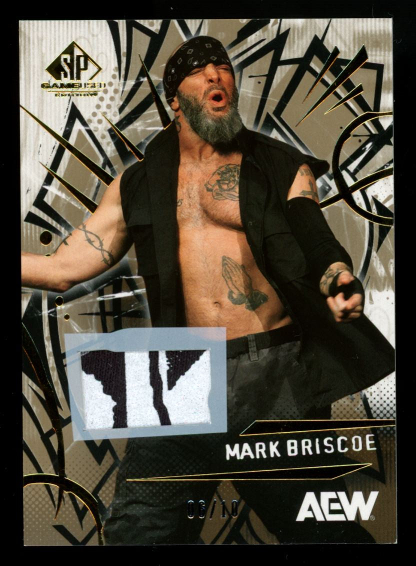 2025 SP Game Used AEW Mark Briscoe Gold Premium Patch /10 #39