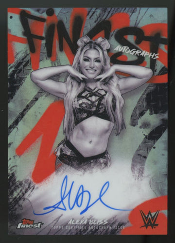 2025 Topps Finest WWE Alexa Bliss Finest Refractor Auto #FA-BLS