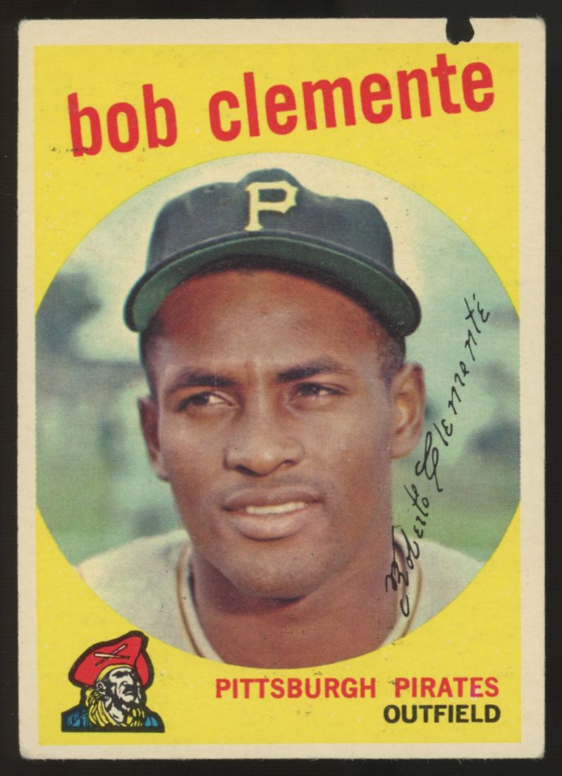 1959 Topps Roberto Bob Clemente #478 Poor (Hole) "C"
