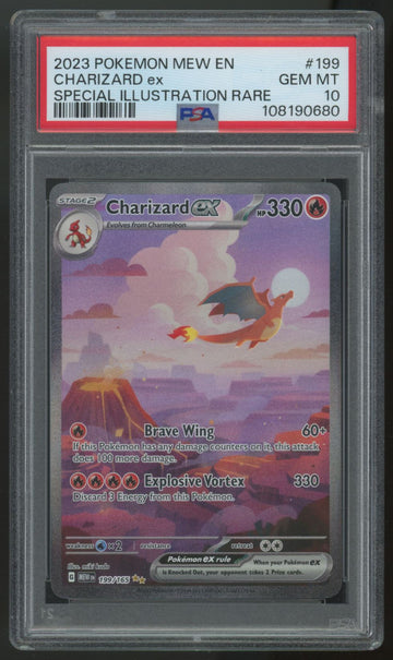 2023 Pokemon Charizard ex 151 Special Illustration Rare #199 PSA 10 (B)