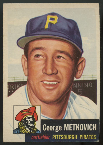 1953 Topps George Metkovich #58 EX (Centered)