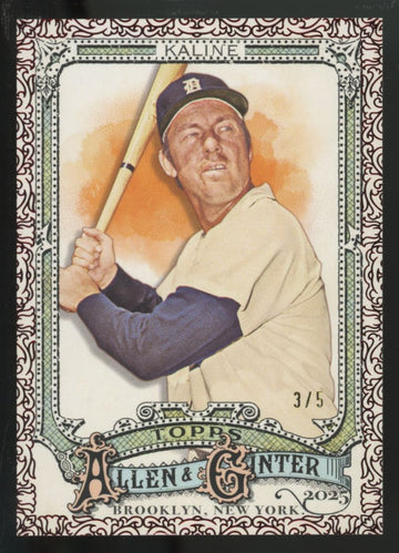 2025 Topps Allen & Ginter Al Kaline Red Foil Filagree /5 #68