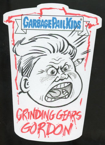 2021 Topps Garbage Pail Kids Die Cut Sketch Card 1/1 Auto Jason Crosby