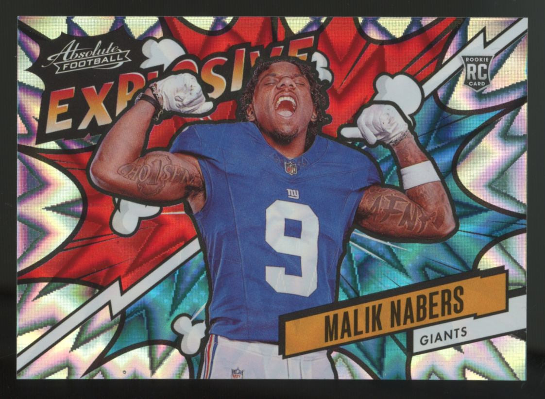 2024 Panini Absolute Malik Nabers RC Explosive SSP #EX-MNS
