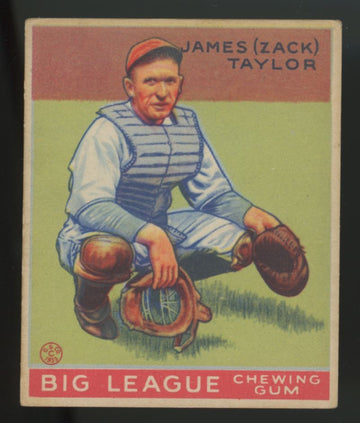 1933 Goudey James "Zack" Taylor #152 EX