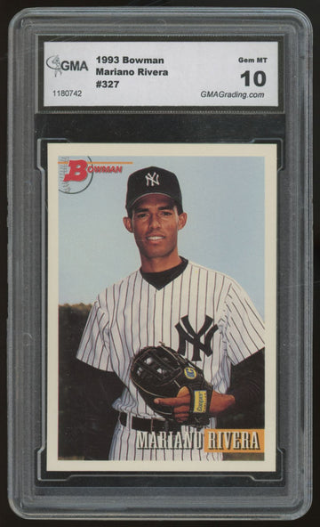 1993 Bowman Mariano Rivera RC #327 GMA 10