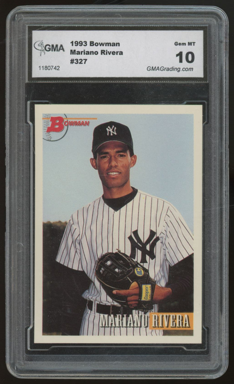 1993 Bowman Mariano Rivera RC #327 GMA 10