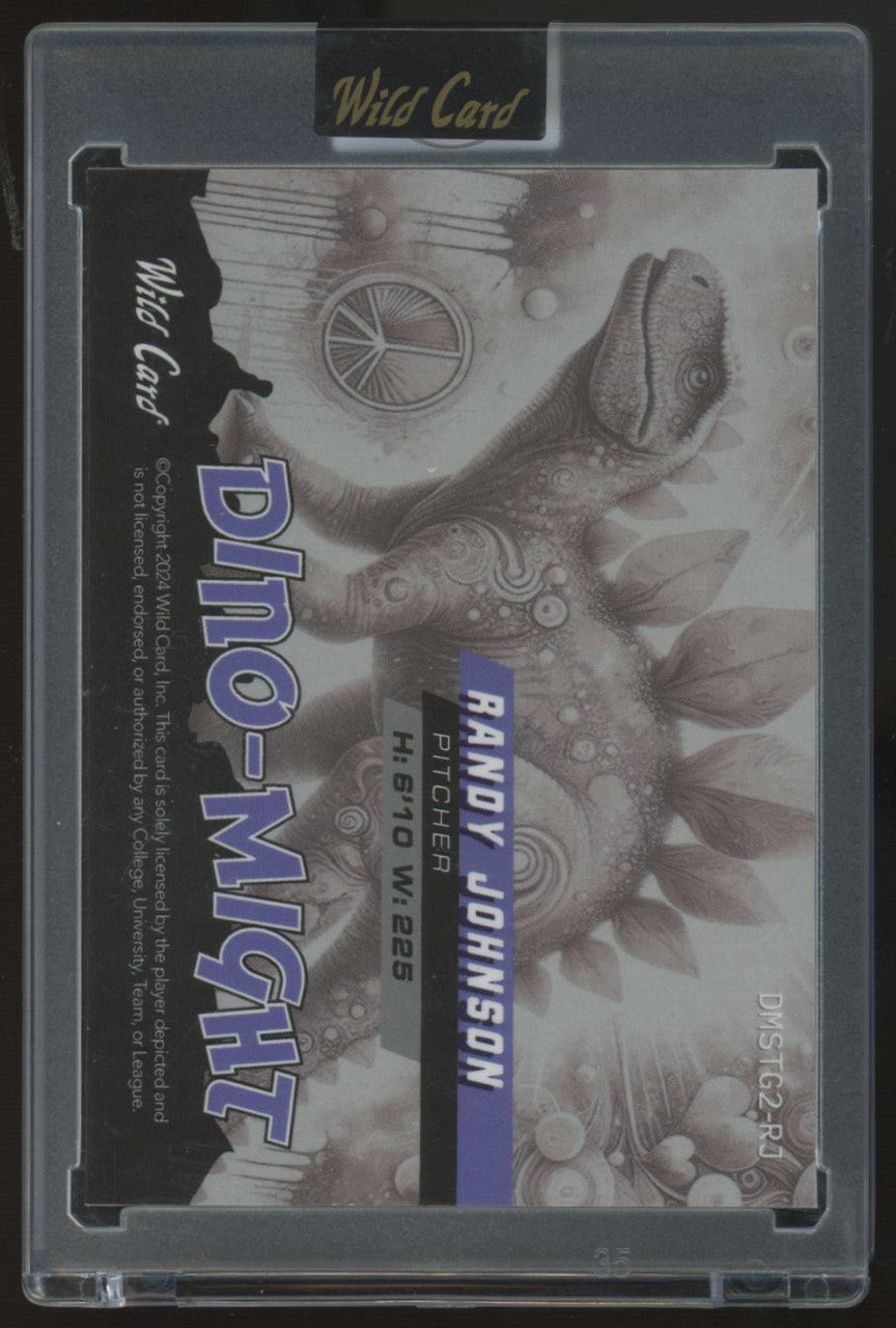 2024 Wild Card Alumination Randy Johnson Dino-Might 1/1 #DMSTG2-RJ