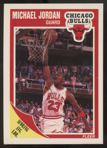 1989-90 Fleer Michael Jordan Scoring Leader #21 NM-MT