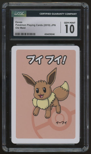 2019 Pokemon Eevee Japanese Old Maid Playing Card CGC 10