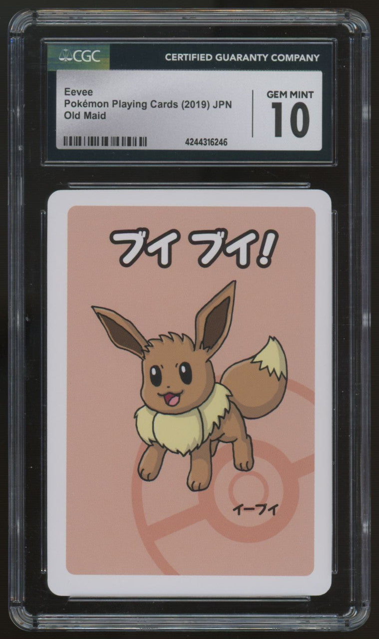 2019 Pokemon Eevee Japanese Old Maid Playing Card CGC 10
