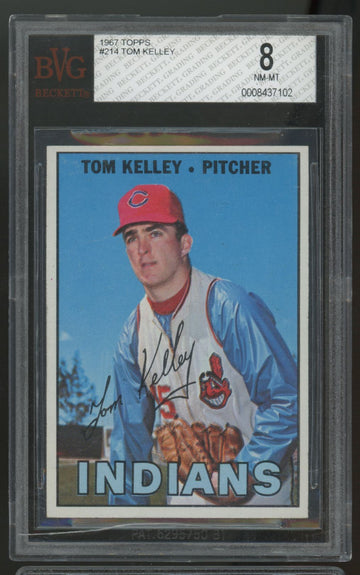 1967 Topps Tom Kelley #214 BVG 8