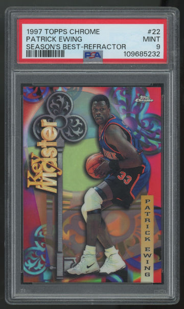 1997-98 Topps Chrome Patrick Ewing Season's Best Refractor #22 PSA 9