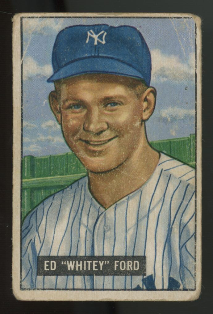 1951 Bowman Ed "Whitey" Ford RC #1 Poor