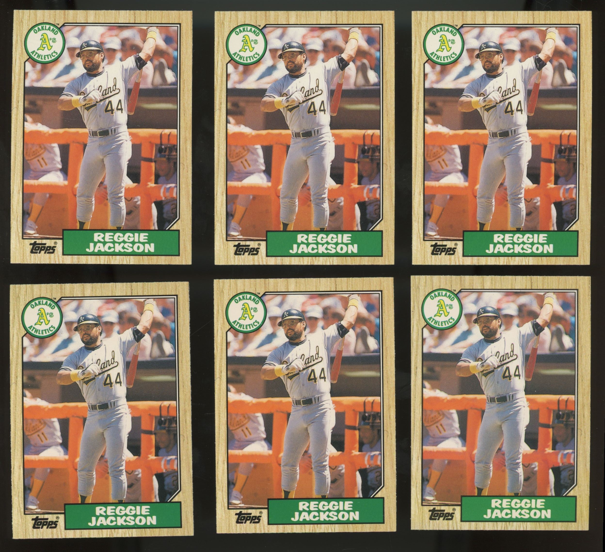 1987 Topps Traded Reggie Jackson #52T (Lot of 50)