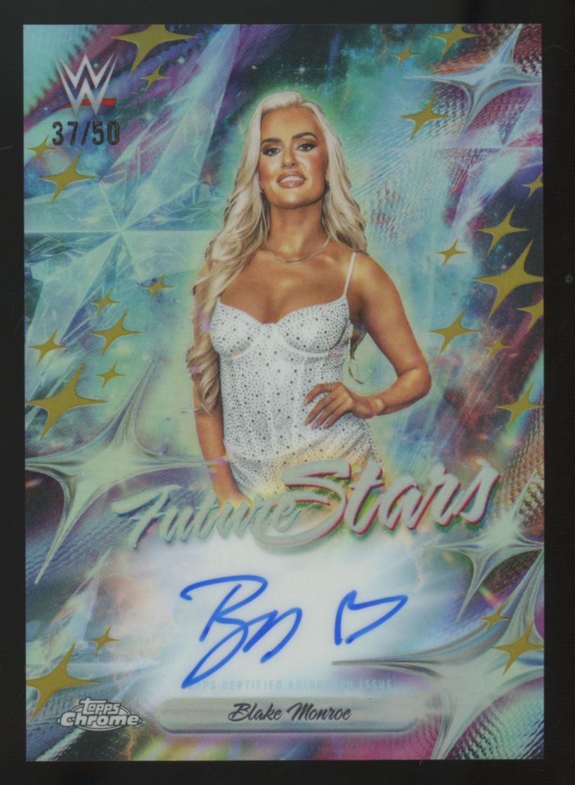 2026 Topps Chrome WWE Blake Monroe Future Stars Gold Refractor Auto /50 #FSA-BLA