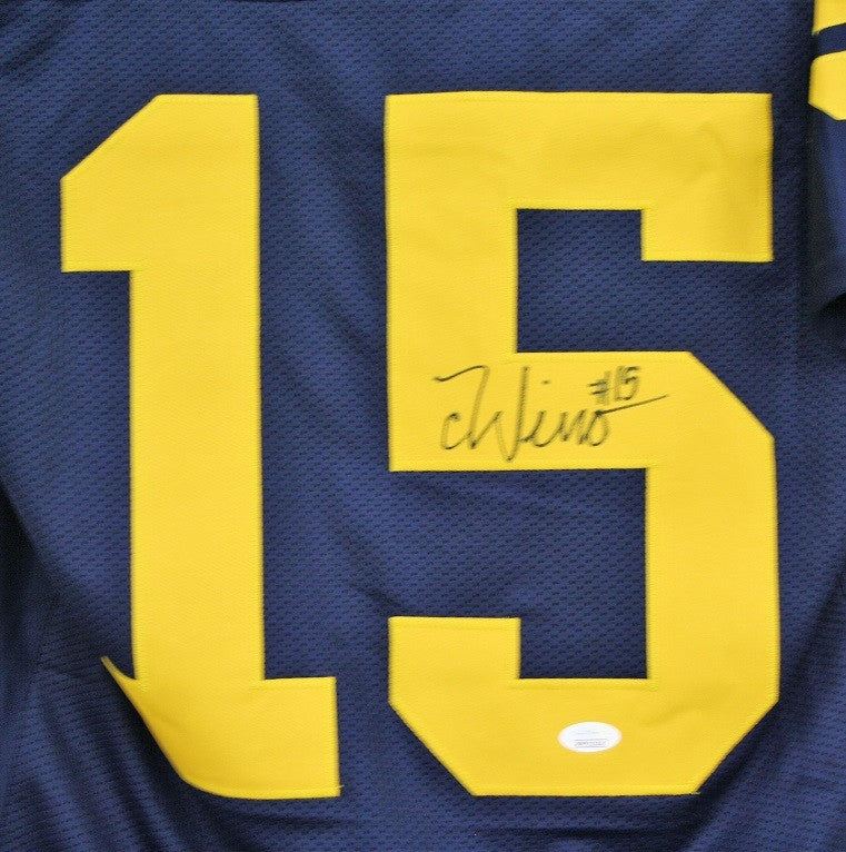 Chase Winovich Auto Jersey Blue JSA