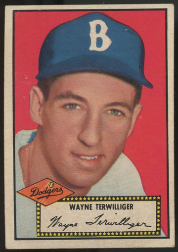 1952 Topps Wayne Terwilliger Black Back #7 VG/EX