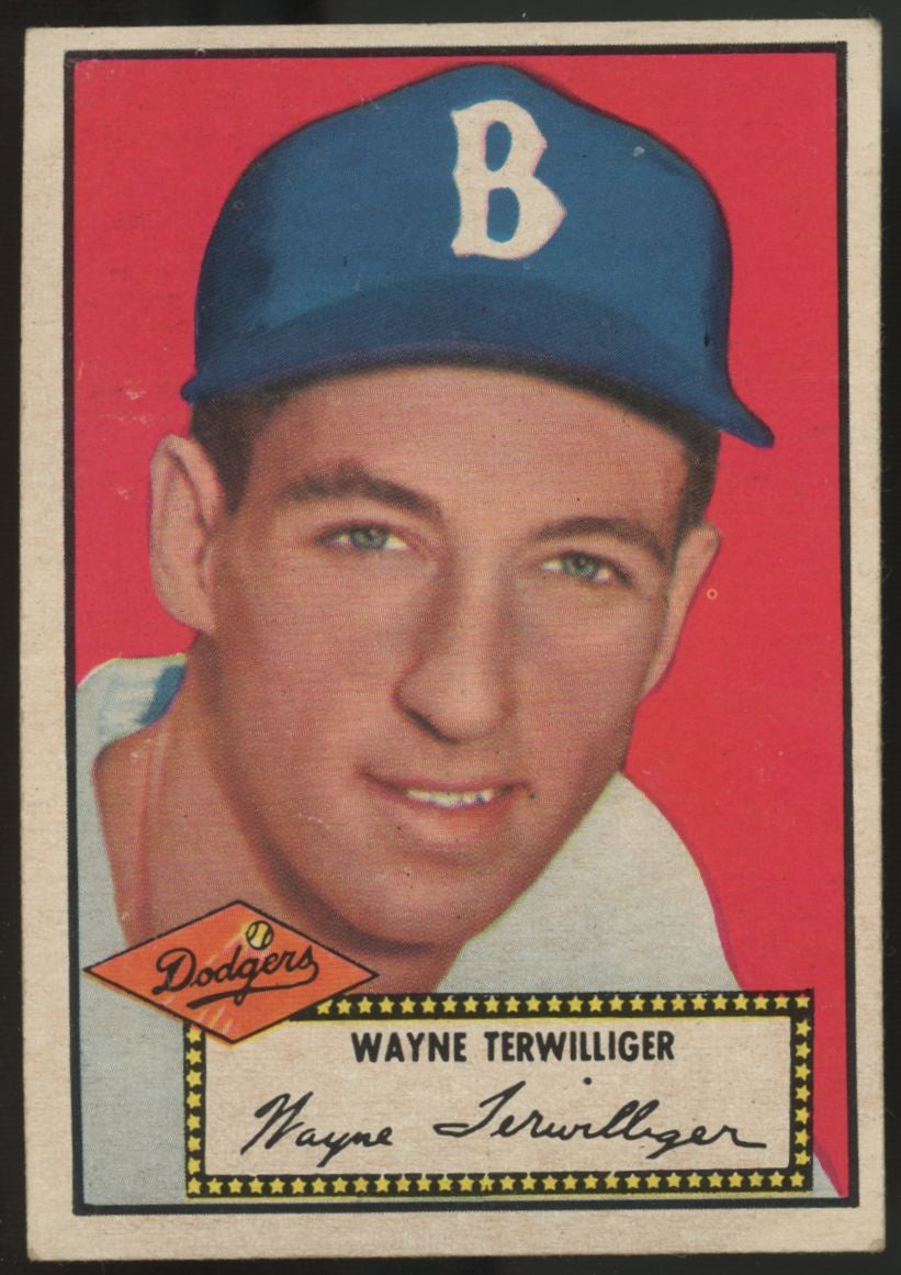 1952 Topps Wayne Terwilliger Black Back #7 VG/EX