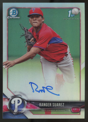 2018 Bowman Chrome Ranger Suarez 1st Refractor Auto /499 #CPA-RS