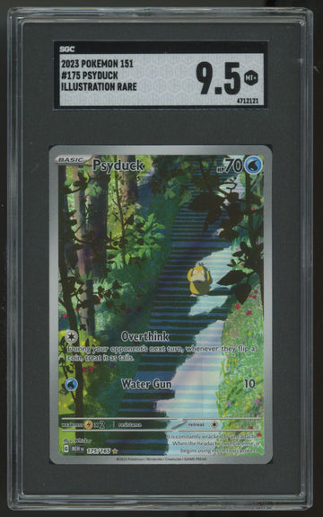2023 Pokemon Psyduck 151 Illustration Rare #175 SGC 9.5