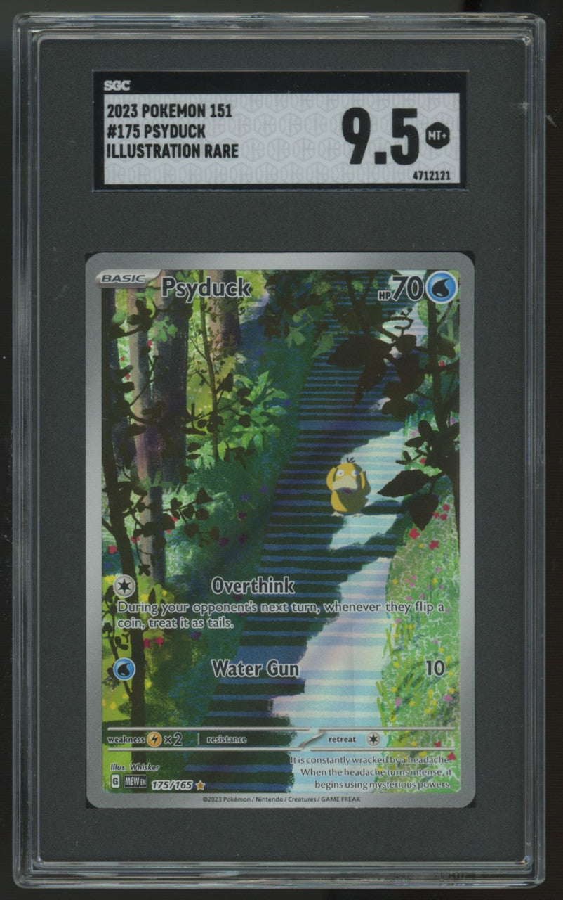 2023 Pokemon Psyduck 151 Illustration Rare #175 SGC 9.5