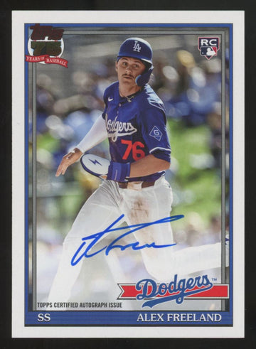 2026 Topps Series One Alex Freeland RC 1991 Auto #91A-AF