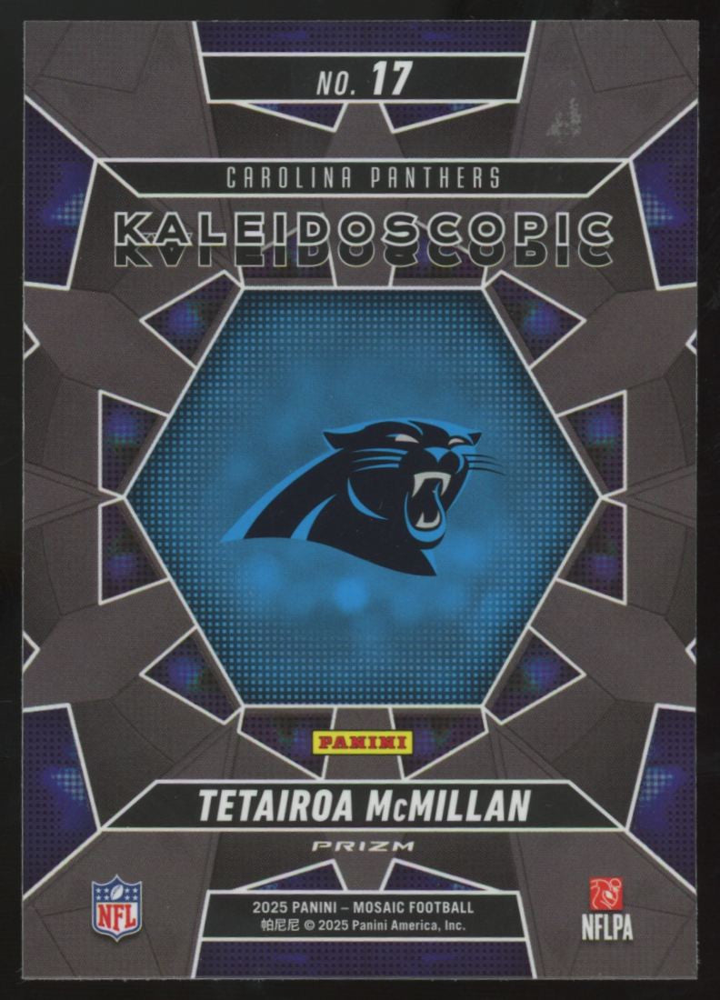 2025 Panini Mosaic Tetairoa McMillan RC Kaleidoscopic SSP #17