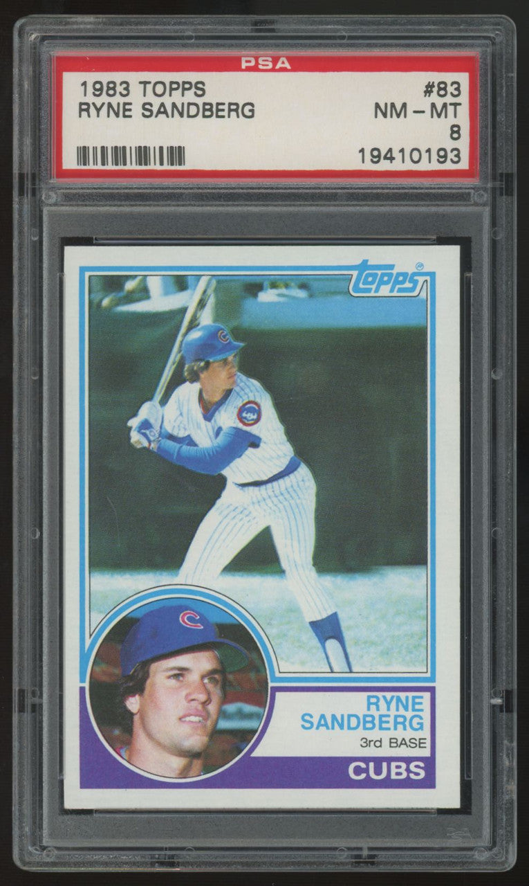 1983 Topps Ryne Sandberg RC #83 PSA 8
