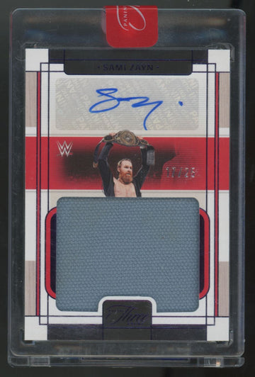 2024 Panini Three Count WWE Sami Zayn Massive Mat Purple Patch Auto /25 #MM-SZN