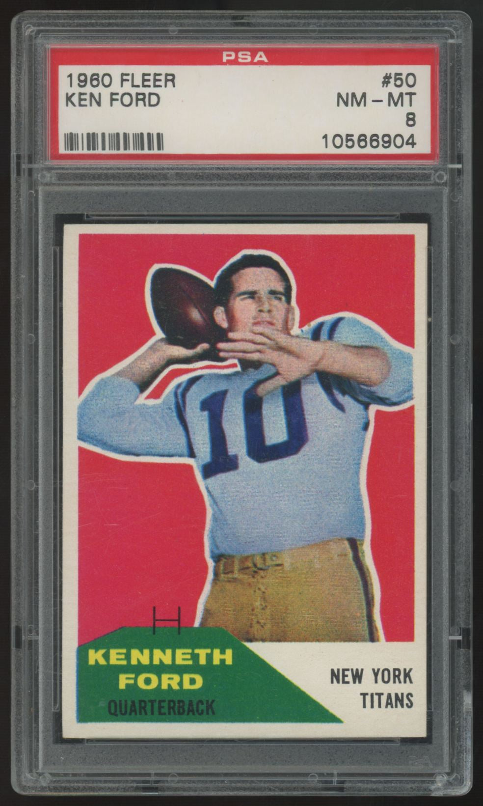 1960 Fleer Ken Ford #59 PSA 8