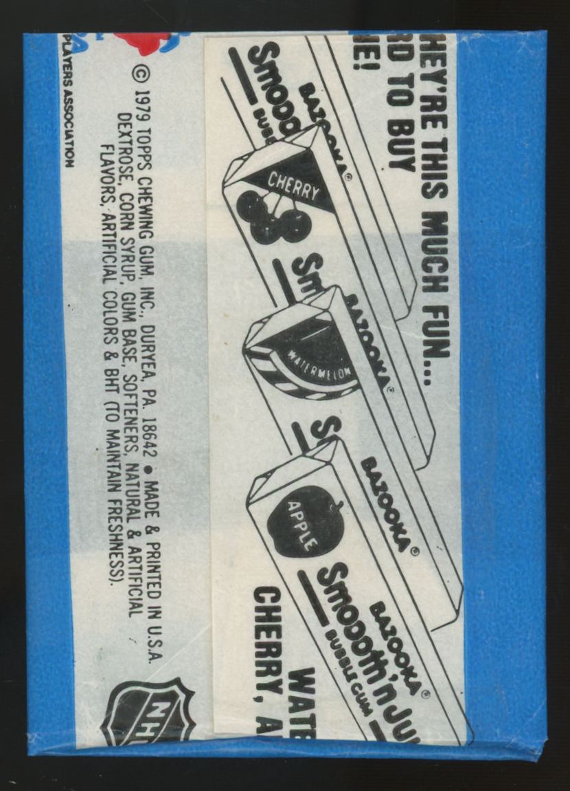 1979-80 Topps Hockey Wax Pack Wrapper "A"