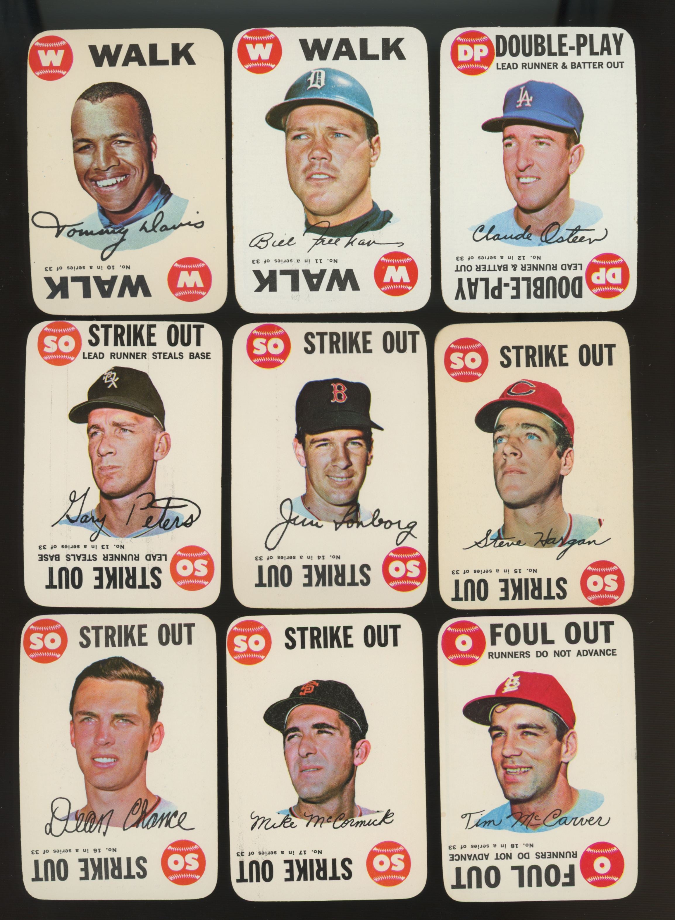 1968 Topps Baseball Game Complete Set (33) VG/EX