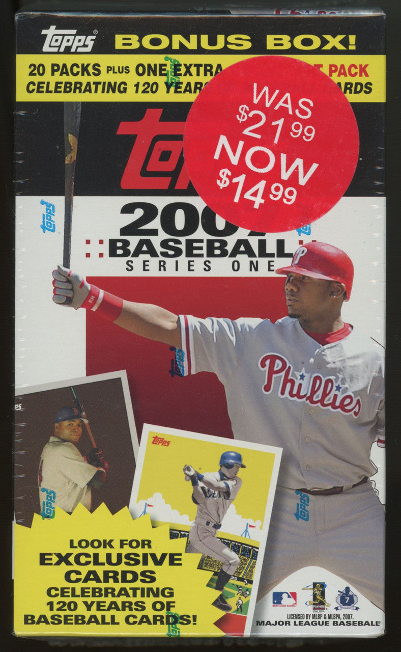 2007 Topps Baseball Series 1 20+1 Pack Box Factory Sealed