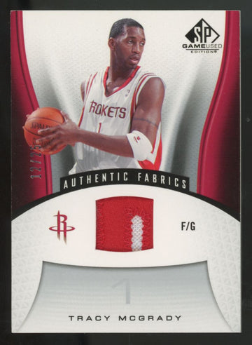 2006-07 Upper Deck SP Game Used Tracy McGrady Fabrics Patch /25 #132