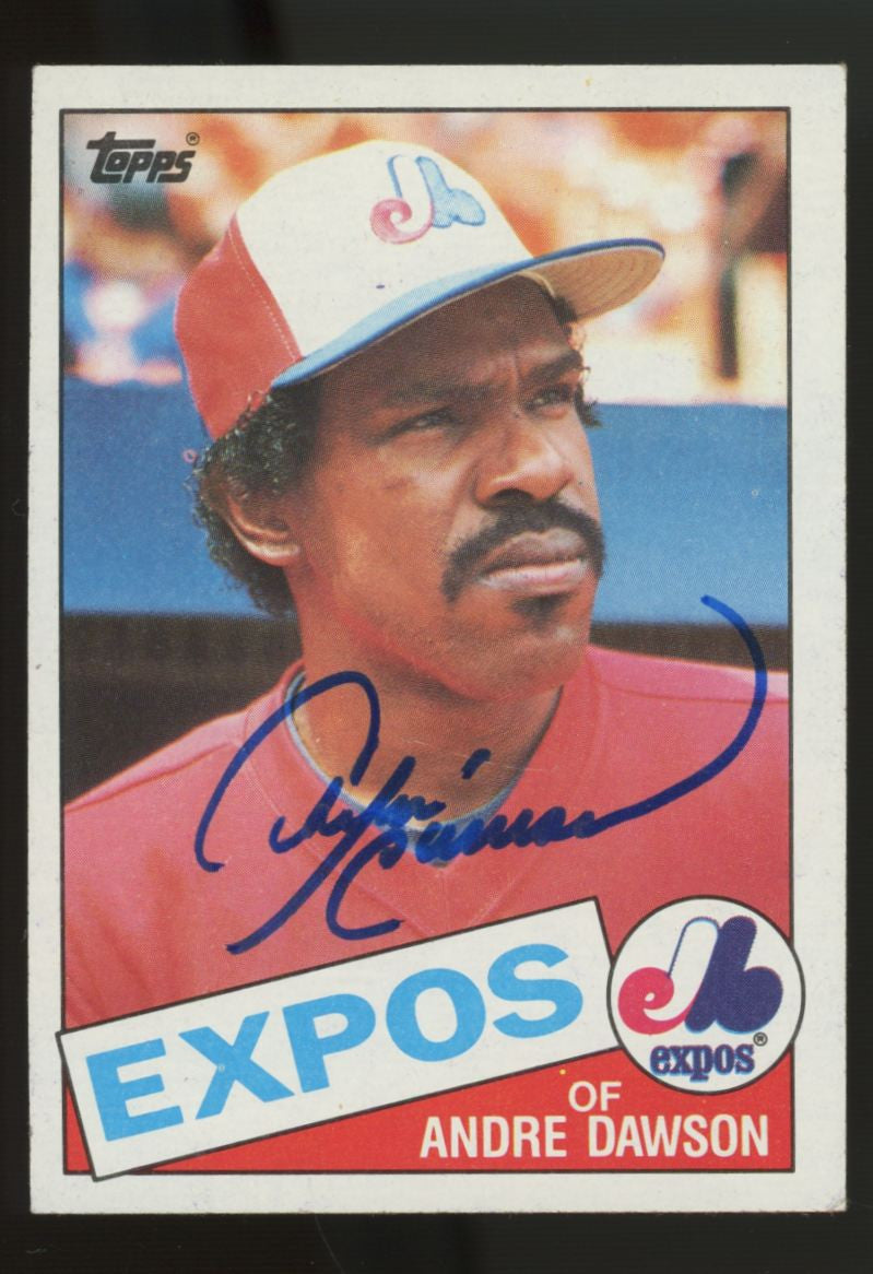 1985 Topps Andre Dawson #420 Signed Autographed JSA