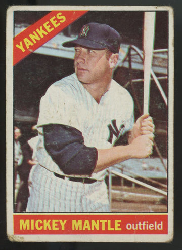 1966 Topps Mickey Mantle #50 Poor