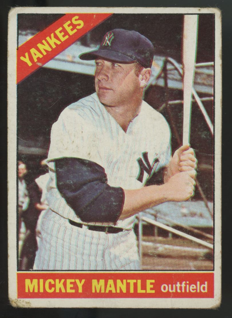 1966 Topps Mickey Mantle #50 Poor