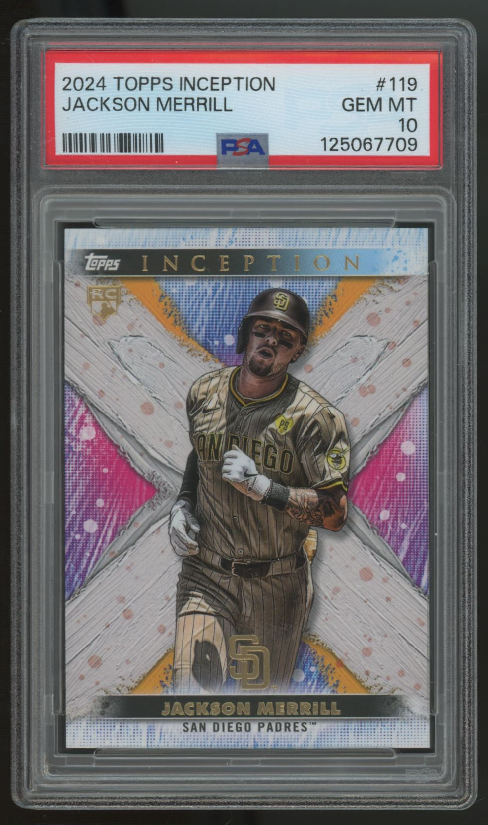 2024 Topps Inception Jackson Merrill RC #119 PSA 10