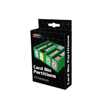 BCW Card Bin Partitions 12 Count Green