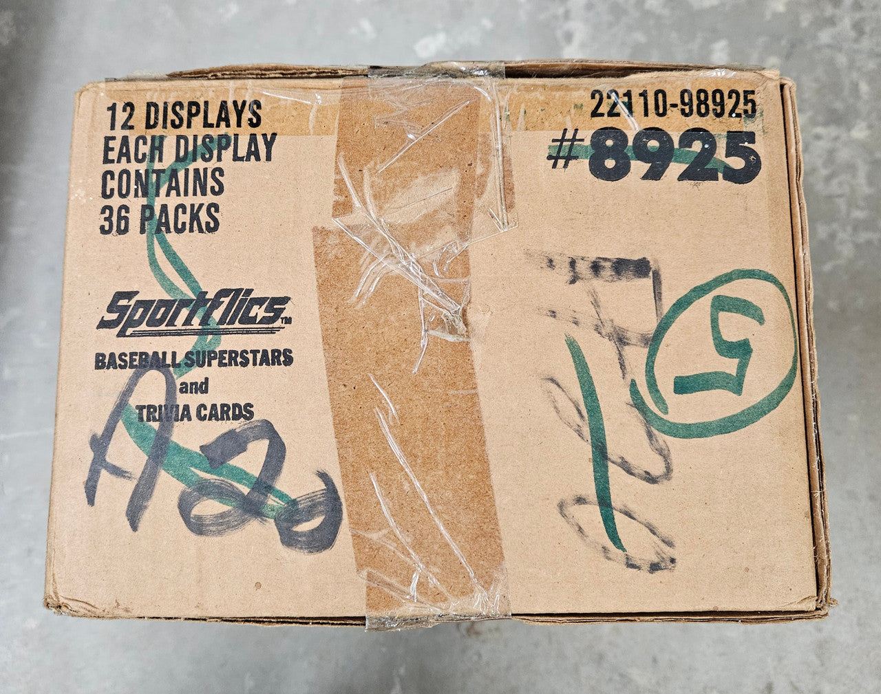 1986 Sportflics Baseball 12 Box Case Factory Sealed