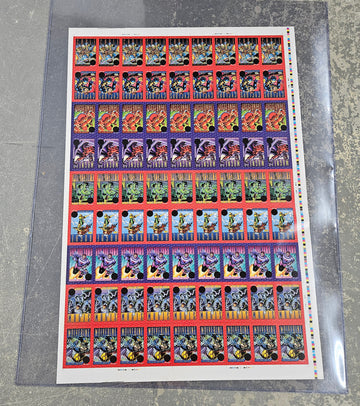1993 Skybox X-Men Series 2 Uncut Sheet No Foil