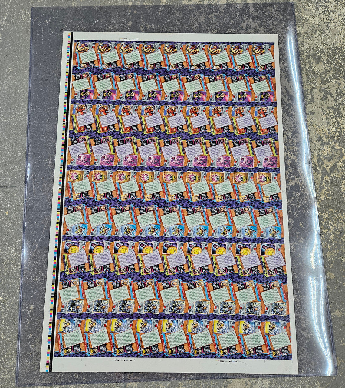 1993 Skybox X-Men Series 2 Uncut Sheet No Foil