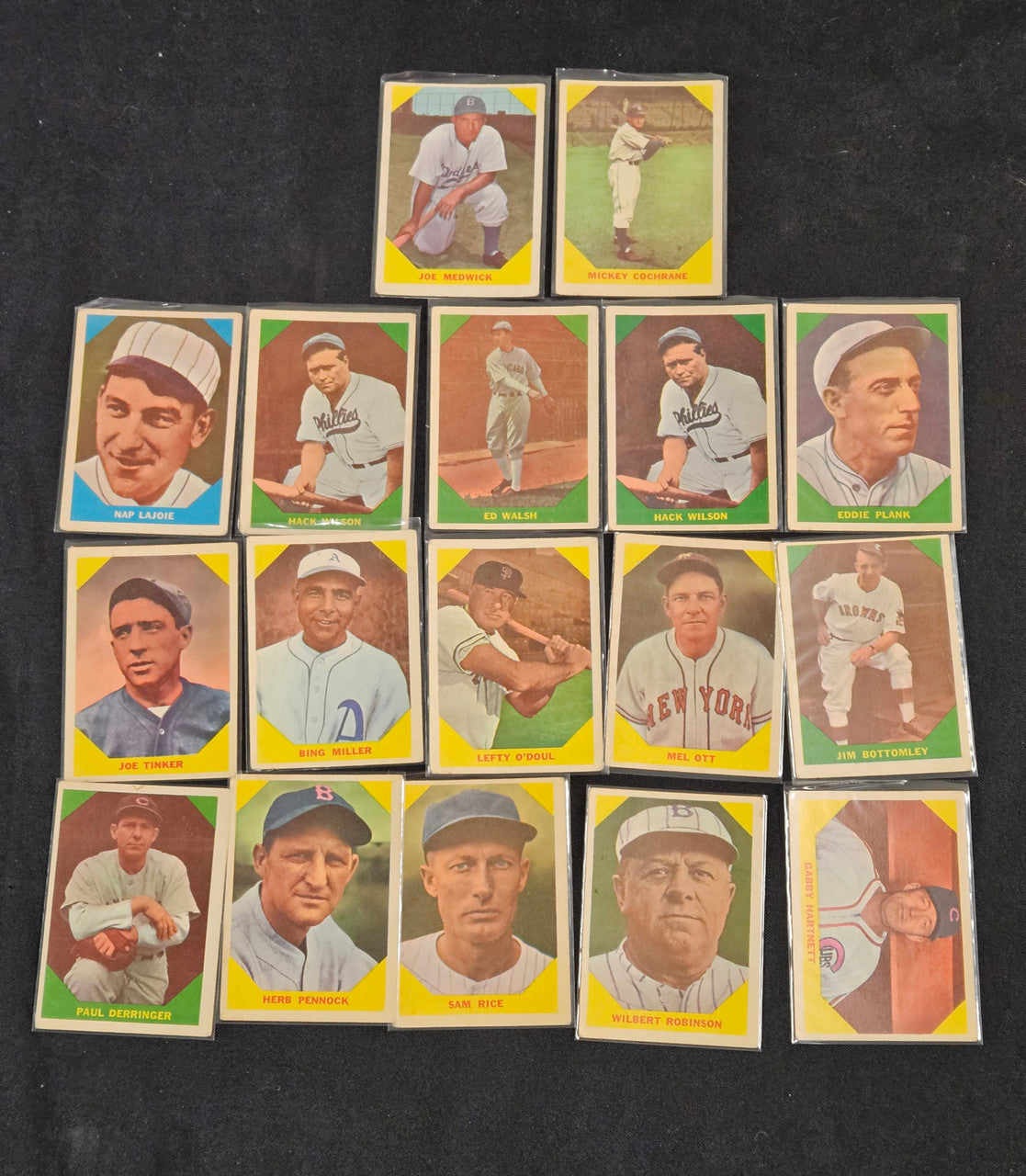 1960 Fleer Baseball Cards (Lot Of 42) Low Grade