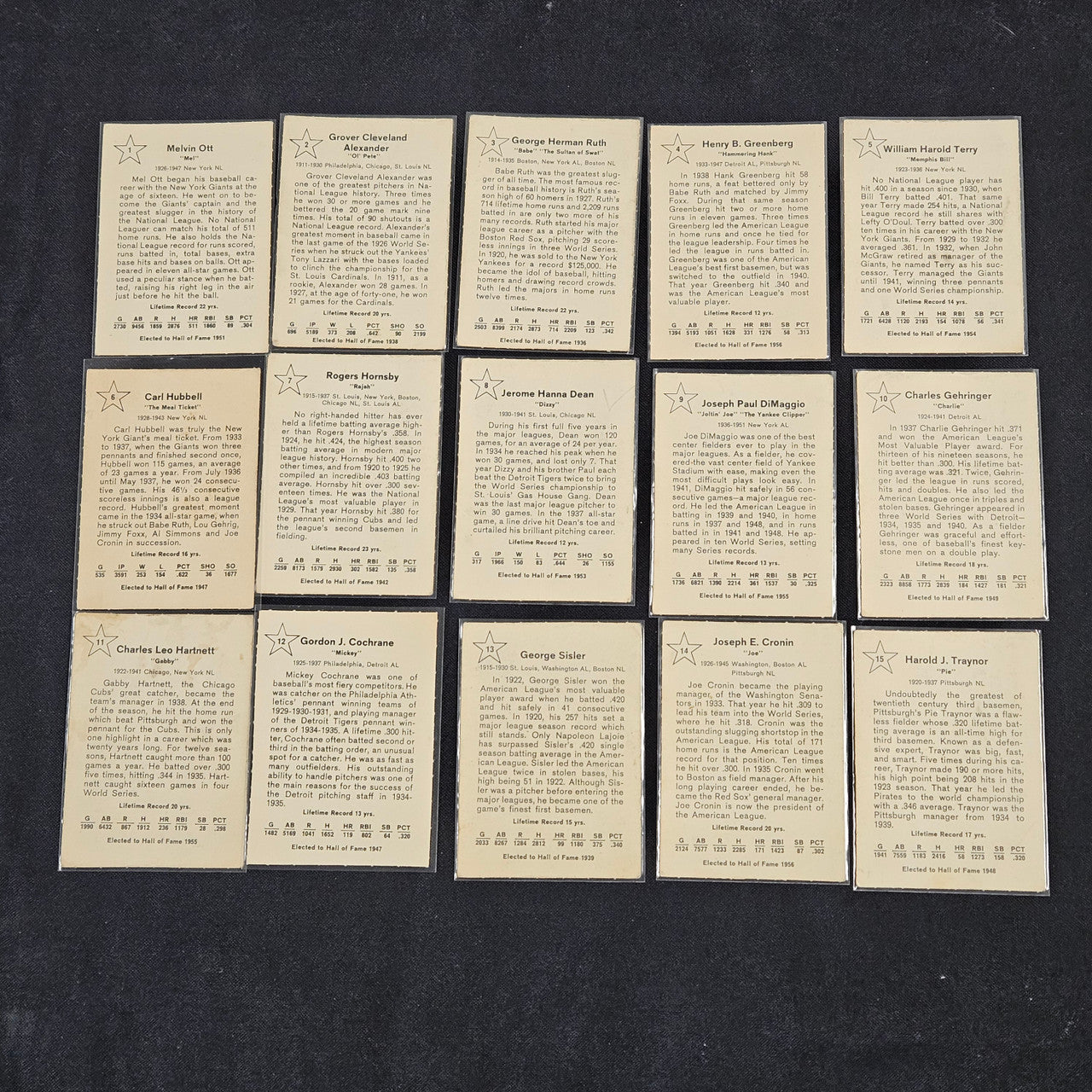 1961 Golden Press Baseball Complete Set (33) Low Grade